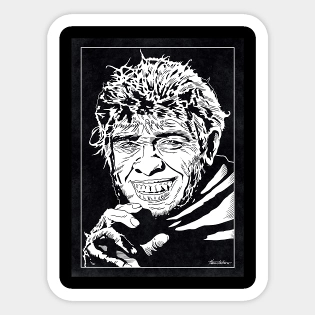 MR HYDE (Black and White) Sticker by Famous Weirdos